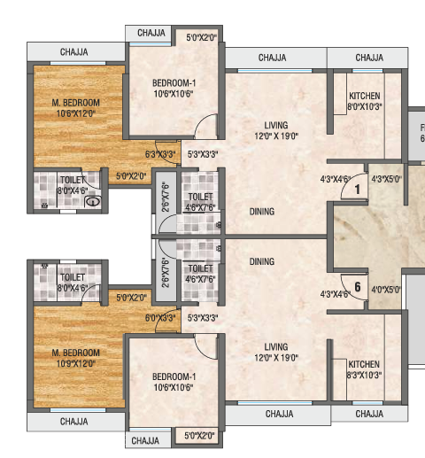 2 BHK Plan